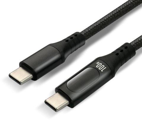 KABEL USB-C / USB-C LCD everActive CBB-2PD5L 200cm 20V 5A 100W