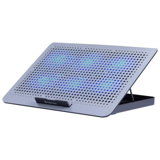 Podstawka chłodząca Defender NS-520 laptop notebook 15,6" 2xUSB 6 wentylatorów podświetlenie metalowa