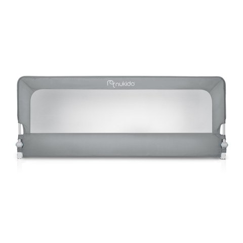 Barierka ochronna do łóżka zabezpieczająca bramka blokada 180 cm Nukido NK-228 szara