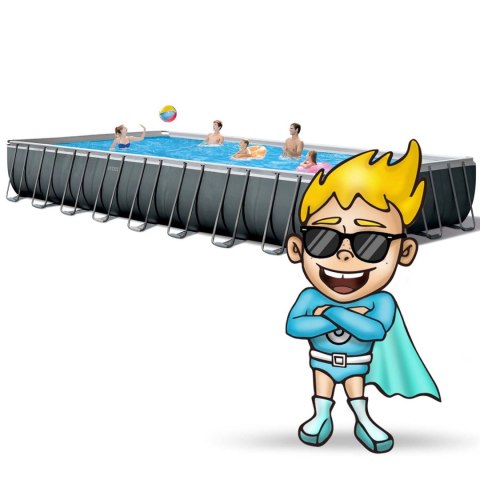 Basen ogrodowy stelażowy 975 x 488 x 132 cm 16w1 INTEX 26378