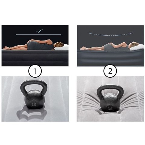 Materac welurowy dmuchany 191x99 cm INTEX 64101