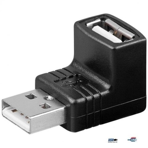 Adapter Manhattan Hi-Speed USB 2.0 A-A M/F kątowy Adapter Manhattan Hi-Speed USB 2.0 A-A M/F kątowy