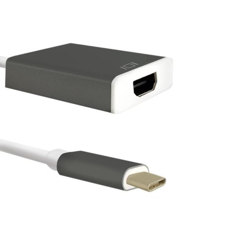 Adapter Qoltec USB 3.1 typC męski / HDMI A żeński Adapter Qoltec USB 3.1 typC męski / HDMI A żeński
