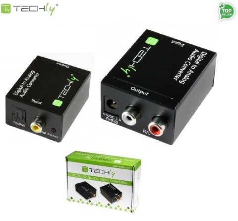 Adapter Techly RCA L/R IDATA SPDIF-3 Audio SPDIF Toslink Coaxial RCA na Analog Adapter Techly RCA L/R IDATA SPDIF-3 Audio SPDIF Toslink Coaxial RCA na Analog