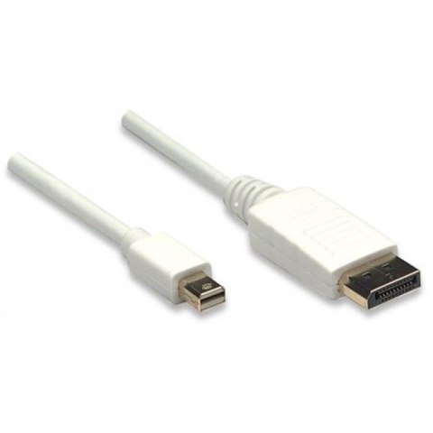 Kabel Manhattan DisplayPort/DisplayPort M/M 2m biały Kabel Manhattan DisplayPort/DisplayPort M/M 2m biały