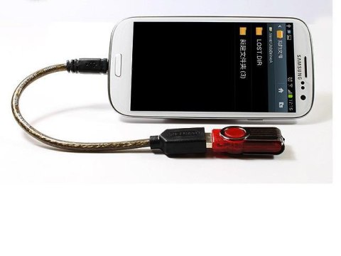 Kabel OTG Unitek Y-C438GBK USB 2.0 AF do microUSB BM Kabel OTG Unitek Y-C438GBK USB 2.0 AF do microUSB BM