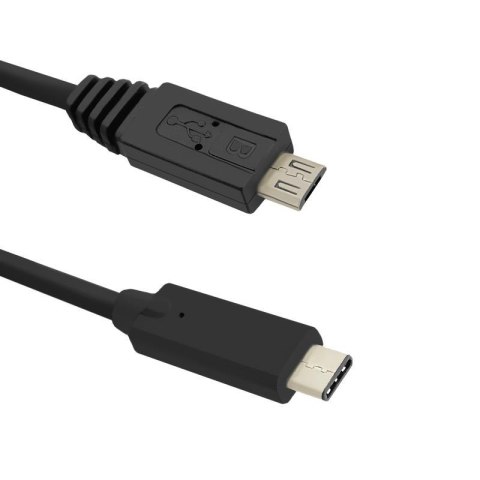 Kabel USB Qoltec 3.1 typ C męski Micro USB 2.0 B męski 1,2m Kabel USB Qoltec 3.1 typ C męski Micro USB 2.0 B męski 1,2m