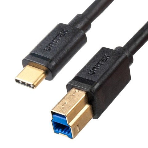 Kabel USB Unitek C14096BK-2M do drukarki, USB-C, USB 3.0, 5 Gbps, 2m Kabel USB Unitek C14096BK-2M do drukarki, USB-C, USB 3.0, 5 Gbps, 2m