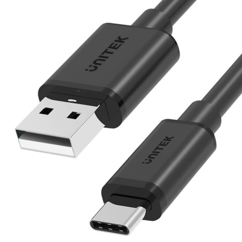 Kabel USB Unitek Y-C480BK USB-A — USB-C, krótki, 0,25m Kabel USB Unitek Y-C480BK USB-A — USB-C, krótki, 0,25m