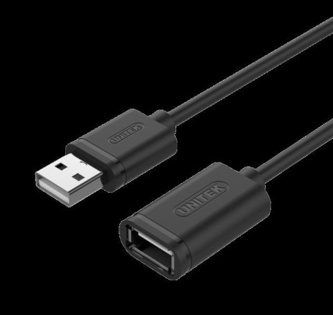 Kabel Unitek Y-C450GBK przedłużacz USB 2.0 AM-AF 2,0m Kabel Unitek Y-C450GBK przedłużacz USB 2.0 AM-AF 2,0m