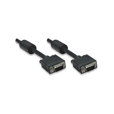 Kabel VGA Manhattan 15 M/15 M, 3m, ferryt, czarny Kabel VGA Manhattan 15 M/15 M, 3m, ferryt, czarny
