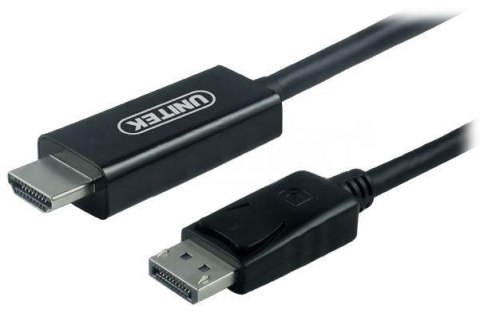 Kabel przejściówka Unitek Y-5118CA Displayport to HDMI 1,5m Kabel przejściówka Unitek Y-5118CA Displayport to HDMI 1,5m