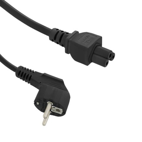 Kabel zasilający Qoltec koniczynka 3pin S03/ST1 1,4m Kabel zasilający Qoltec koniczynka 3pin S03/ST1 1,4m