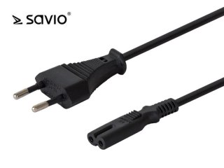 Kabel zasilający Savio CL-100 2pin, 1,8m