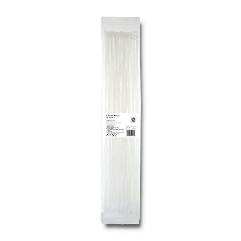 Opaska zaciskowa Qoltec | 4.8*500 | 50szt | nylon UV | Biała
