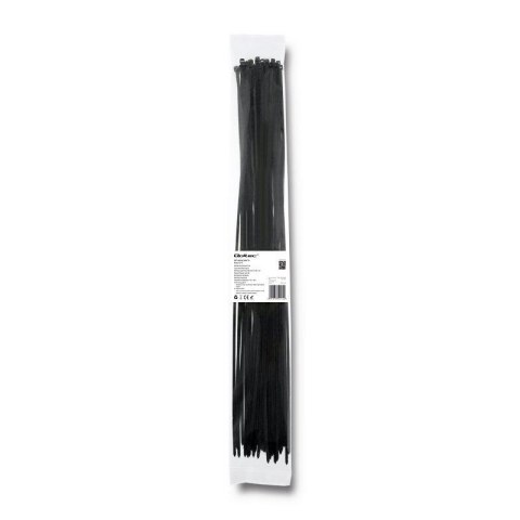Opaska zaciskowa Qoltec | 4.8*500 | 50szt | nylon UV | Czarna