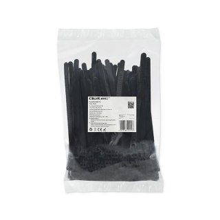 Opaski zaciskowe Qoltec wielorazowe/trytytki | 7.2*150mm | Nylon UV | Czarne