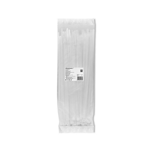 Opaski zaciskowe Qoltec wielorazowe/trytytki | 7.2*350mm | Nylon UV | Białe Opaski zaciskowe Qoltec wielorazowe/trytytki | 7.2*350mm | Nylon UV | Białe
