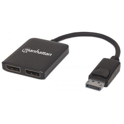 Rozdzielacz AV / Splitter Manhattan DisplayPort 1x2 4K*30Hz MST Hub Rozdzielacz AV / Splitter Manhattan DisplayPort 1x2 4K*30Hz MST Hub