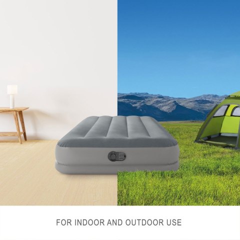 Materac dmuchany jednoosobowy 191x99x30 cm z wbudowaną pompką elektryczną INTEX 64112