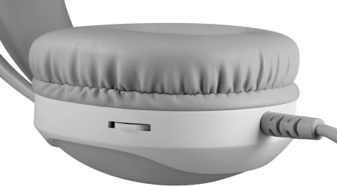 SŁUCHAWKI DEFENDER ECLIPSE RGB BIAŁE