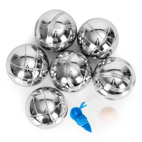 Zestaw do gry w bule kule boules petanque 6 szt. + etui i akcesoria