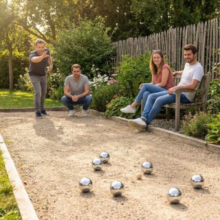 Zestaw do gry w bule kule boules petanque 8 szt. + walizka i akcesoria