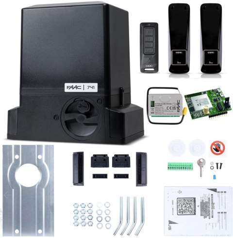 Zestaw Delta 3 SMART GSM - FAAC 741 (Wi-Fi+LTE+BLE) do 900kg bram przesuwnych