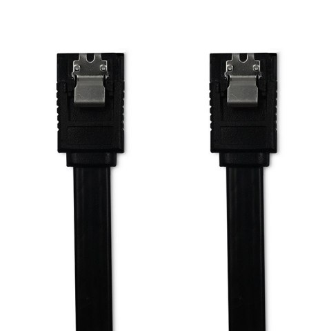 Qoltec Kabel SATA III męski / SATA III męski | 0.5m | czarny
