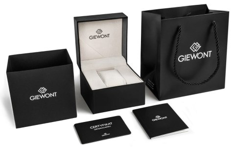 Zegarek Męski Giewont Chronograph Sapphire Czarny GW8720-B1