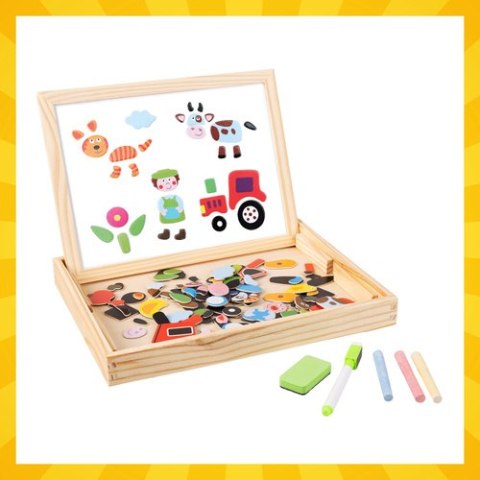 Tablica edukacyjna dwustronna Kruzzel 25637