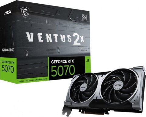 Karta graficzna MSI GeForce RTX 5070 Ventus 2X OC 12GB GDDR7 DLSS4 (GeForce RTX 5070 12G VENTUS 2X OC)