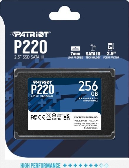 Dysk SSD PATRIOT P220S256G25 (2.5″ /256 GB )