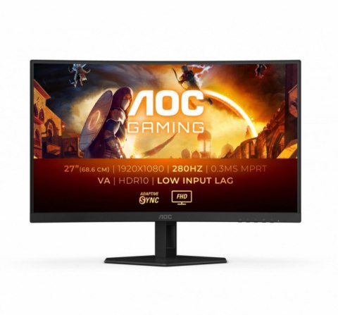 Monitor AOC C27G4ZXE (27" /Fast VA /280Hz /1920 x 1080 /Czarny)