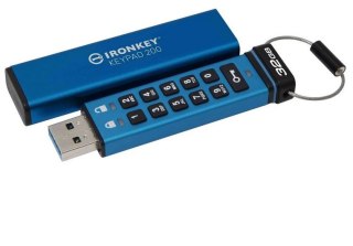 Pendrive KINGSTON IronKey Keypad 200 32 GB (32 GB /Niebieski )