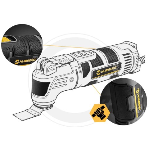 Szlifierka oscylacyjna multiszlikierka polerka 310W Humberg HM-414