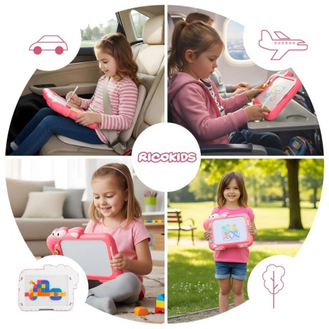 Znikopis tablica magnetyczna układanka stolik dla dzieci tangram Ricokids RK-823