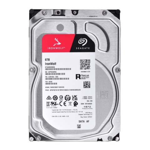 Dysk serwerowy HDD SEAGATE IronWolf ST6000VN006 (6 TB /3.5" /5400RPM )
