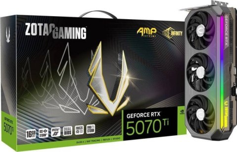 Karta graficzna ZOTAC Gaming GeForce RTX 5070 Ti AMP Extreme INFINITY 16GB GDDR7 (ZT-B50710B-10P)