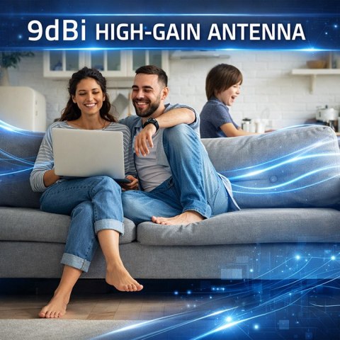 Qoltec Antena 4G 5G | 9dBi | kierunkowa | zewnętrzna | SMA | wodoodporna | 3m