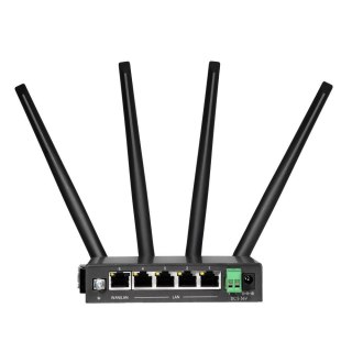 Router Edimax D4G-7459AC 4G LTE AC1200 Wi-Fi 5 MU-MIMO 4xLAN 1xWAN Industrial DIN-Rail