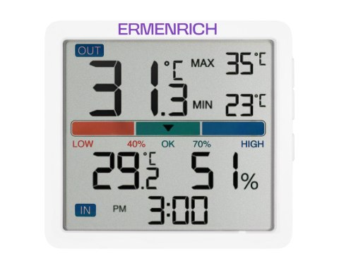 Termohigrometr Ermenrich Report WR10