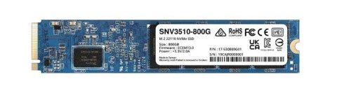 Dysk SSD M.2 NVMe do serwerów Synology SNV3510-800G Dysk SSD M.2 NVMe do serwerów Synology SNV3510-800G