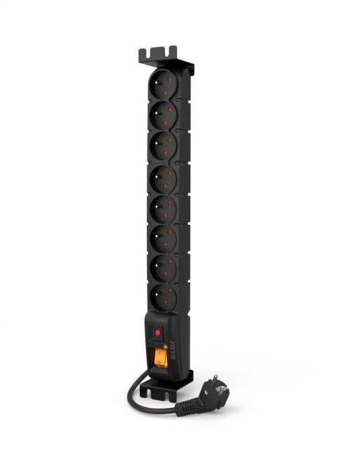 Listwa zasilająca Acar S8 FA RACK 3,0m czarna