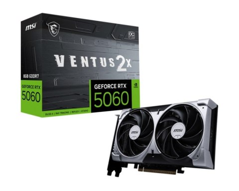 Karta graficzna MSI GeForce RTX 5060 8G VENTUS 2X OC (RTX 5060 8G VENTUS 2X OC)