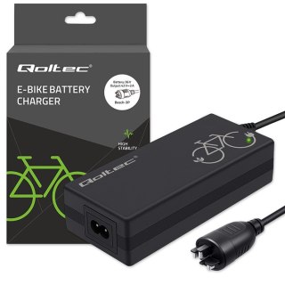 Qoltec Szybka Ładowarka do roweru elektrycznego | wtyczka Bosch 3P | 36V | 42V | 2A | +kabel zasilający