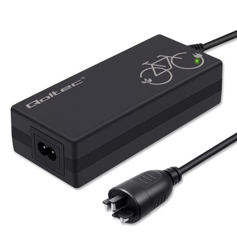 Qoltec Szybka Ładowarka do roweru elektrycznego | wtyczka Bosch 3P | 36V | 42V | 2A | +kabel zasilający