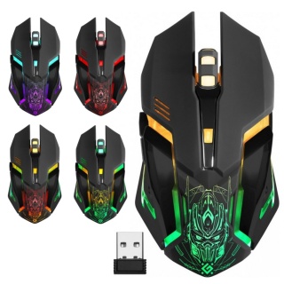 Mysz bezprzewodowa Defender TRIGGER GM-934 optyczna 3200dpi czarna LED AKUMULATOR 6 przycisków Gaming