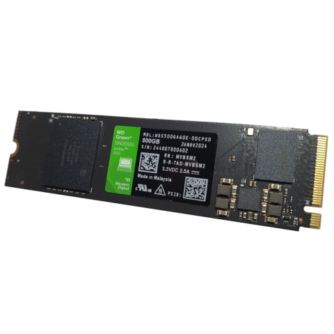 Dysk SSD WD Green SN3000 500GB M.2 2280 NVMe (5000/4100 MB/s) WDS500G4G0E