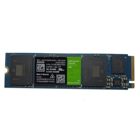Dysk SSD WD Green SN350 500GB M.2 2280 PCIe NVMe (2400/1500 MB/s) WDS500G2G0C